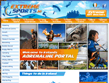 Tablet Screenshot of extremesports.ie